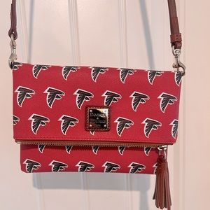 Dooney & Bourke NFL Falcons Foldover Zip Crossbody Bag